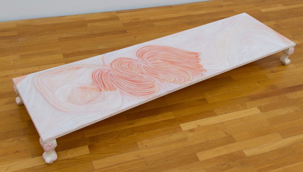 Untitled (stretching twisted lassitude) 46x170x20 cm oil on canvas, oil on wood 2020
