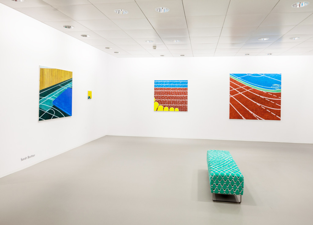 bildraumwelten painting and seating object Galerie Hollenstein Foto: Christian Grass 2018