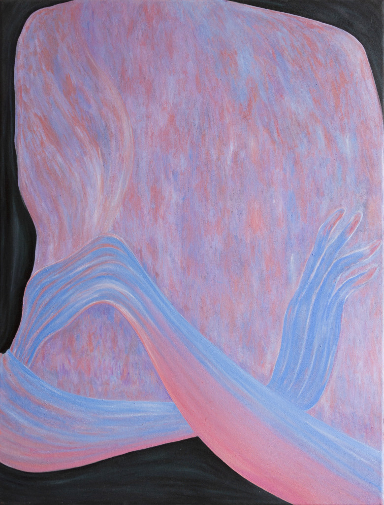 Untitled (festive blush) 77x51cm oil on canvas 2020        